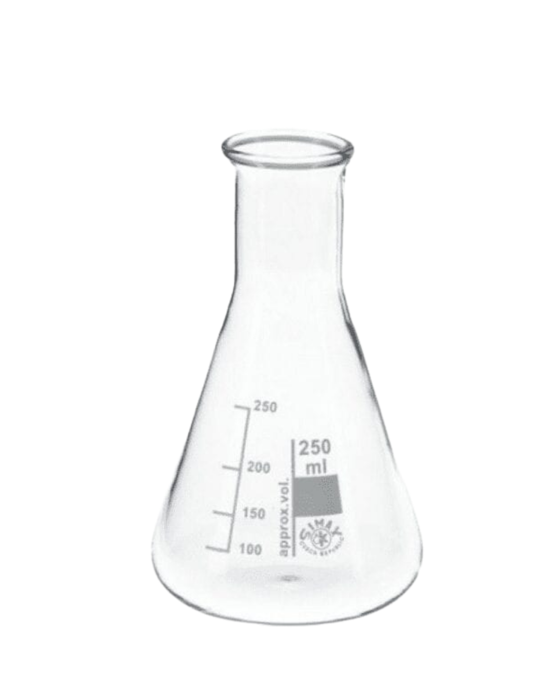 Erlenmeyer de laboratorio